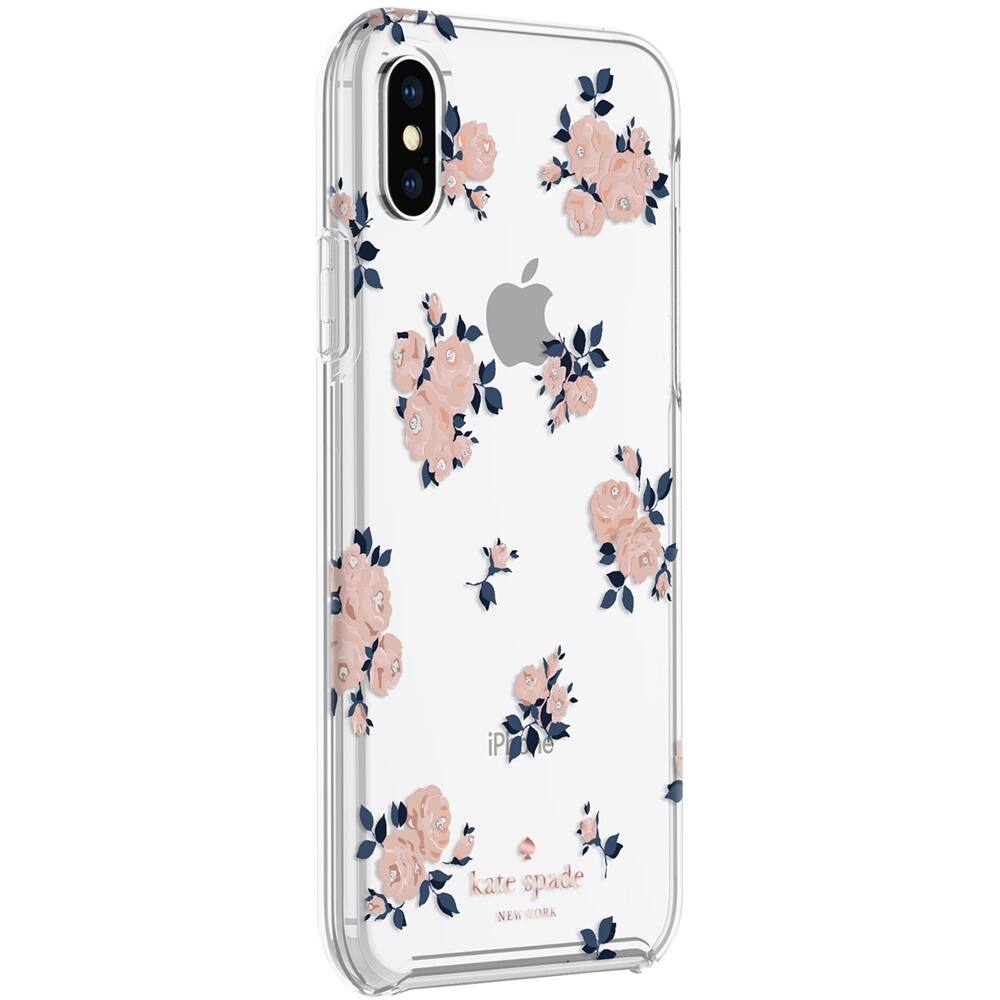 Alt View 14. kate spade new york - Protective Hardshell Case for Apple® iPhone® XS Max - Navy/Gold/Rose Gold/Happy Rose Pink/Crystal Gems.