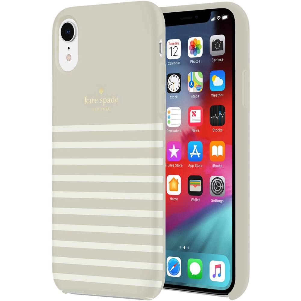 soft touch comold case for apple iphone xr - cream/gold/soft touch feeder stripe clocktower soft touch comold case for apple iphone xr - cream/gold/soft touch feeder stripe clocktower