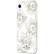 Angle. kate spade new york - Protective Hardshell Case for Apple® iPhone® XR - Cream With Stones/Hollyhock Floral Clear.