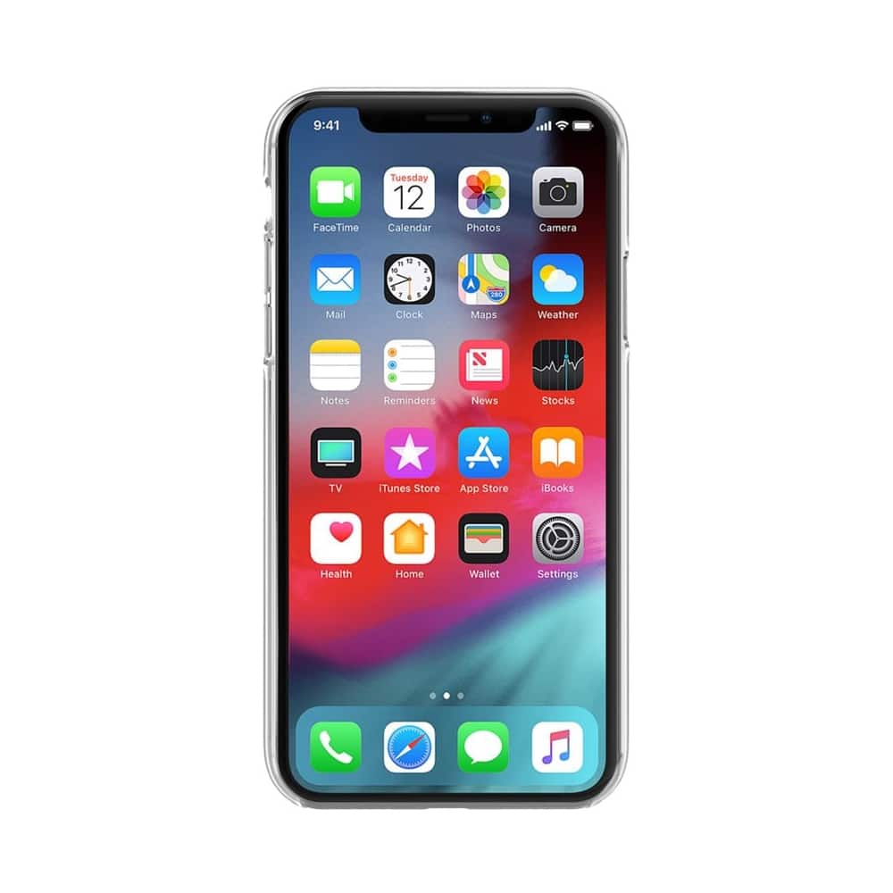 protective hardshell case for apple iphone xr - clear/pin dot gems/pearls protective hardshell case for apple iphone xr - clear/pin dot gems/pearls