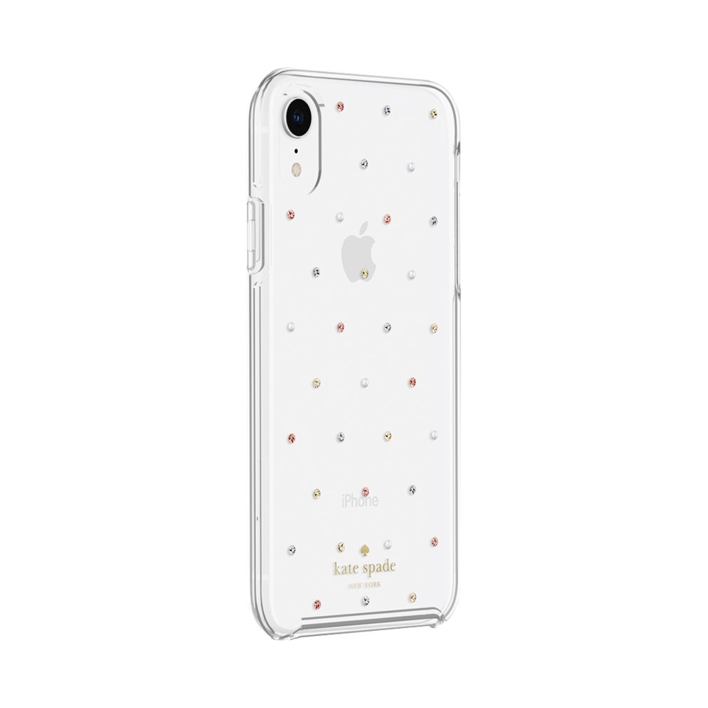 Funda dura kate spade para el iPhone Xs Max - Pin Dot Gems/Pearls
