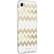 Angle. kate spade new york - Protective Hard Shell Case for Apple® iPhone® XR - Chevron Gold Glitter/Cream/ Gold Foil/Clear.