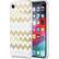 Alt View 12. kate spade new york - Protective Hard Shell Case for Apple® iPhone® XR - Chevron Gold Glitter/Cream/ Gold Foil/Clear.
