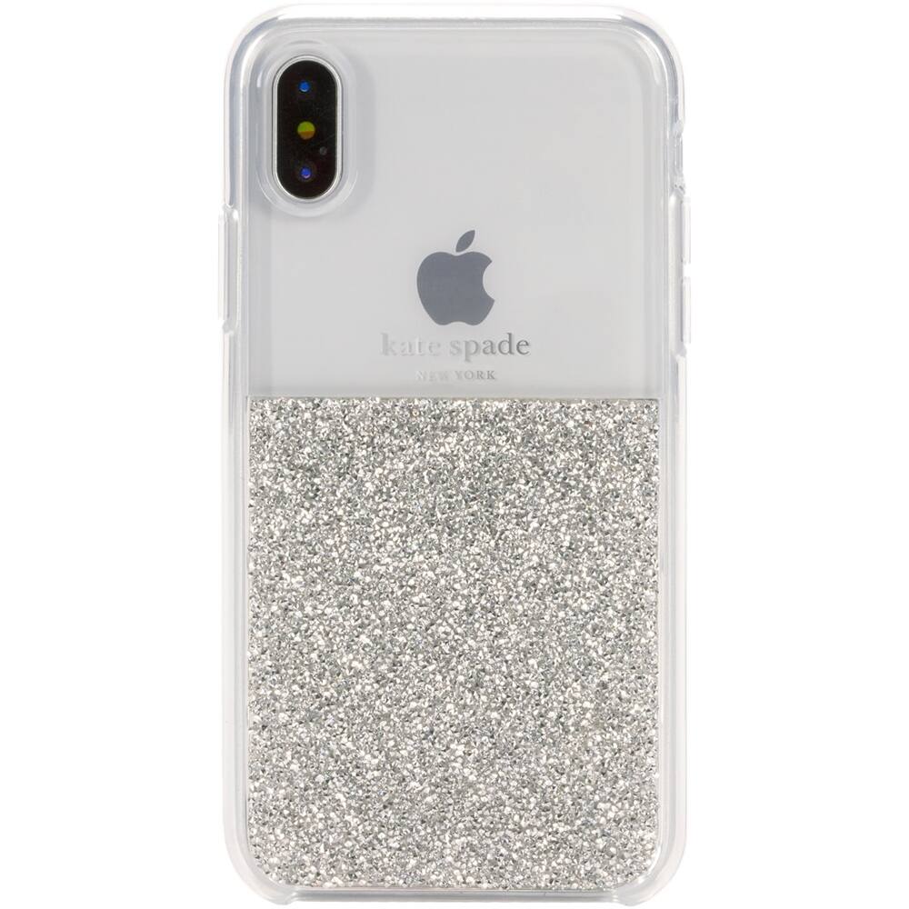 Alt View 13. kate spade new york - Case for Apple® iPhone® X and XS - Silver.