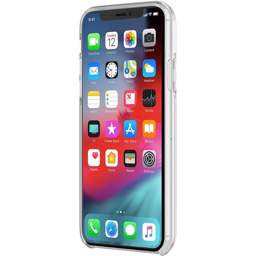 protective hardshell case for apple iphone xr - clear/charlotte stripe white glitter protective hardshell case for apple iphone xr - clear/charlotte stripe white glitter