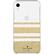 Alt View 13. kate spade new york - Protective Hardshell Case for Apple® iPhone® XR - Clear/Charlotte Stripe Gold Glitter.