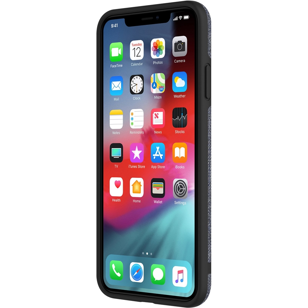 Angle View: Incipio - Esquire Series Carnaby Case for Apple® iPhone® XS Max - Blue