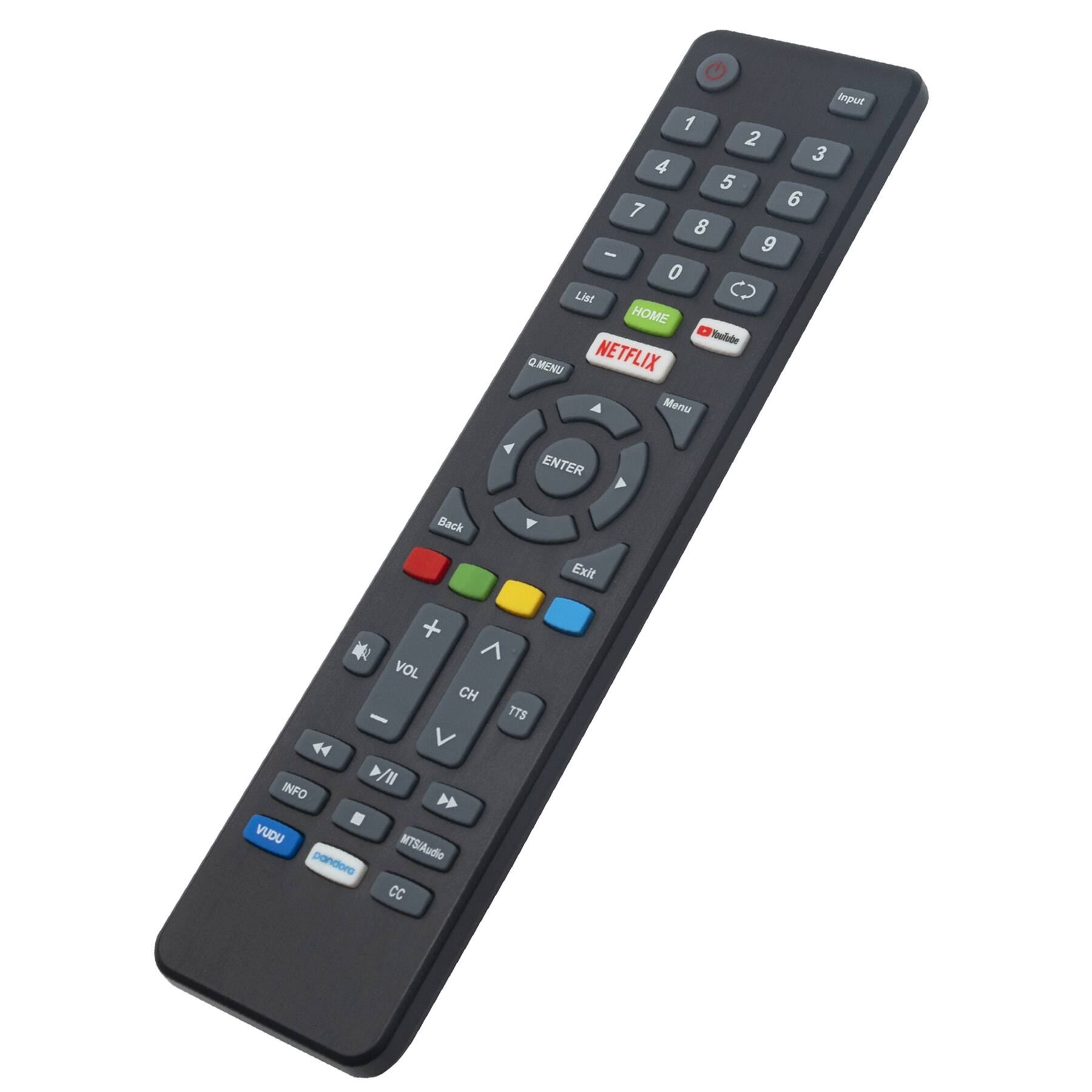 Input 1 2 3 4 5 6 7 8 9 0 List HOME Netflix Menu ENTER Back Exit + VOL CH - TTS INFO VUDU MTS/Audio pandoro CC