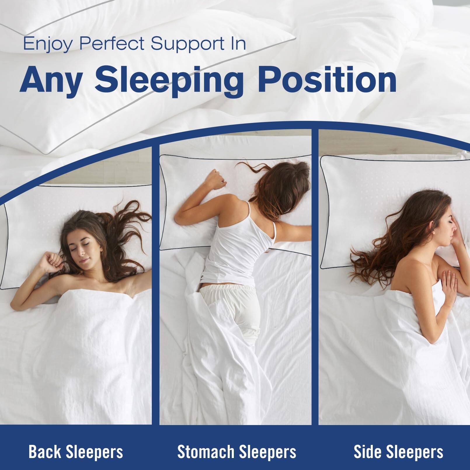 Enjoy Perfect Support In Any Sleeping Position

Back Sleepers

Stomach Sleepers

Side Sleepers