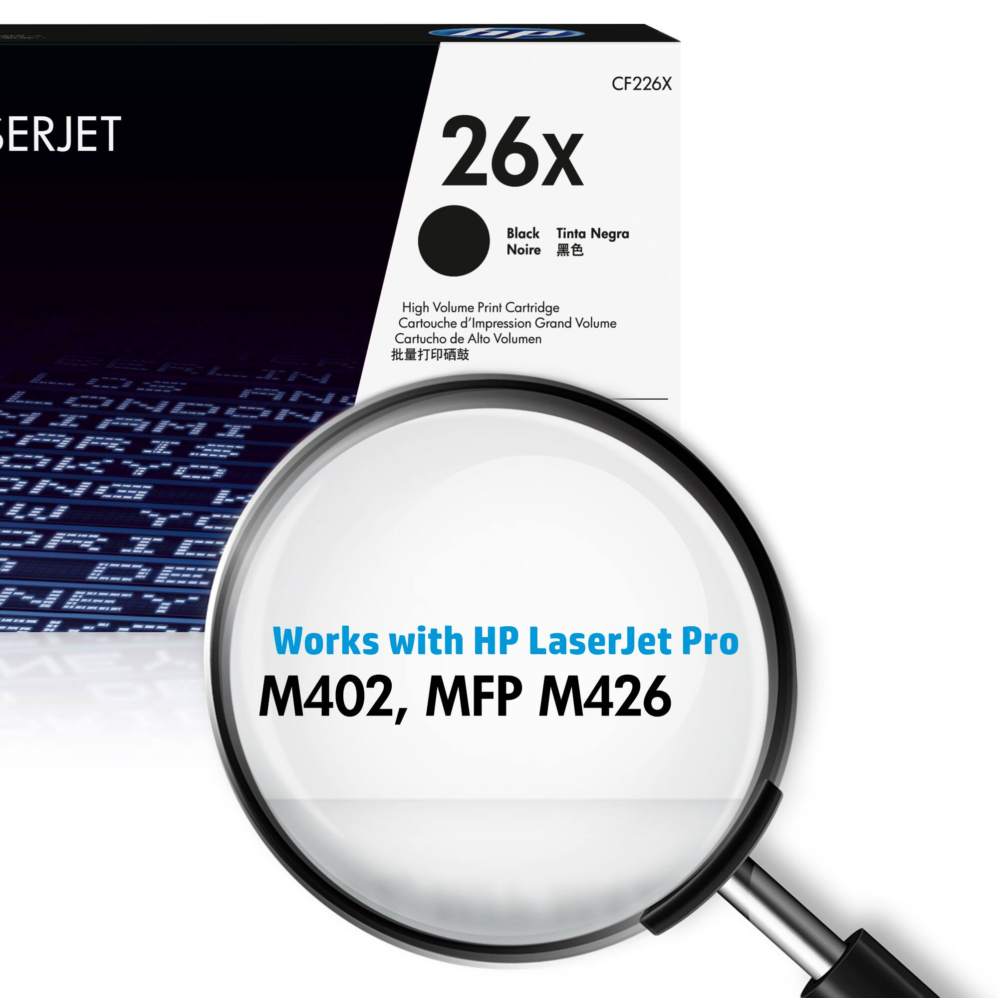 Alt View 1. HP - 26X High-Yield Toner Cartridge - Black.