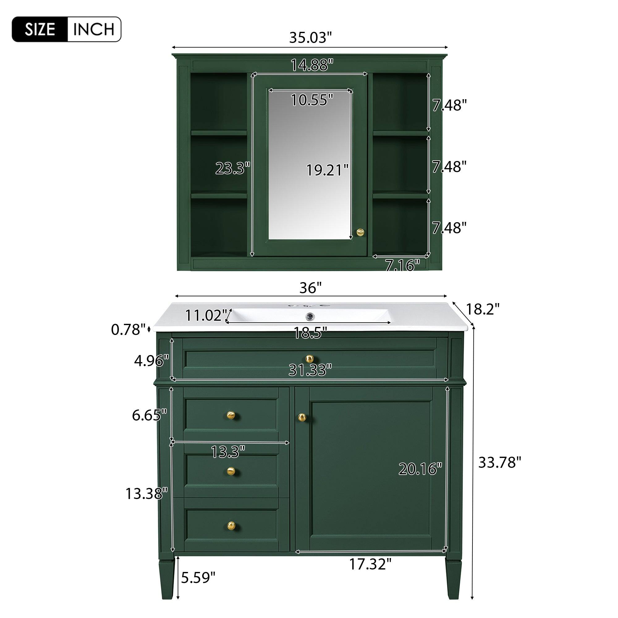SIZE INCH  
35.03"  
14.88"  
10.55"  
7.48"  
23.3"  
19.21"  
7.48"  
7.48"  
0.78"  
11.02"  
36"  
18.5"  
7.16"  
18.2"  
4.96"  
31.33"  
6.65"  
13.38"  
13.3"  
20.16"  
33.78"  
5.59"  
17.32"