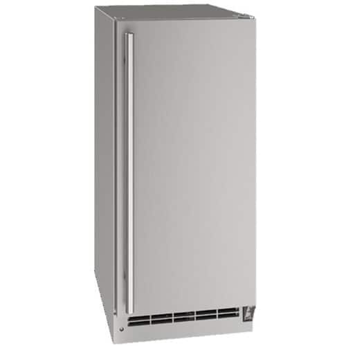 U-Line - 3.1 Cu. Ft. Mini Fridge - Stainless Steel - Front_Zoom