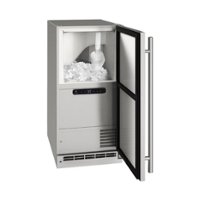 U-Line - 15" 55-lb Clear Ice Machine - Stainless Steel - Left_Zoom