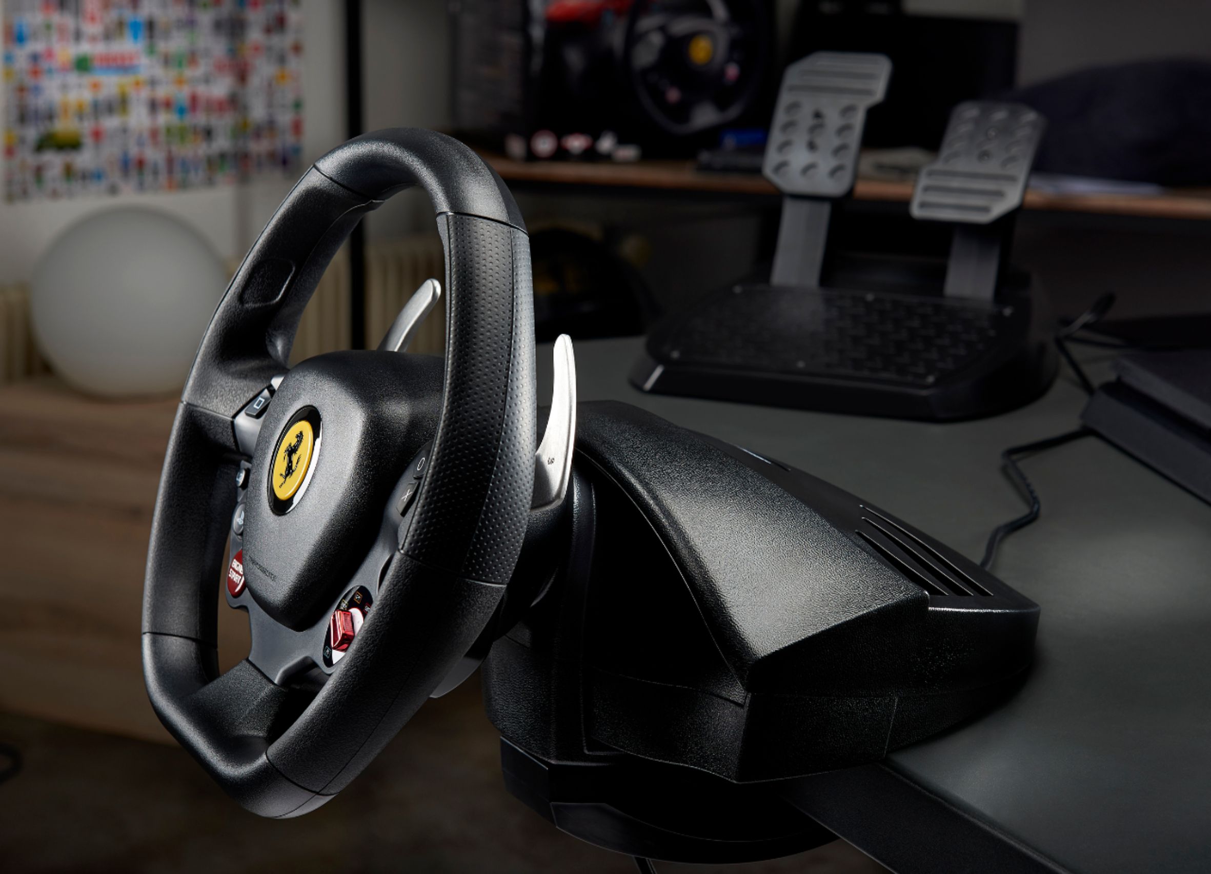 Thrustmaster T80 Ferrari 488 GTB Racing for PlayStation 4 Windows Black 4169089 - Best Buy