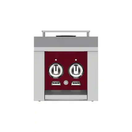 Left. Hestan - 12" Gas Cooktop - Tin Roof.