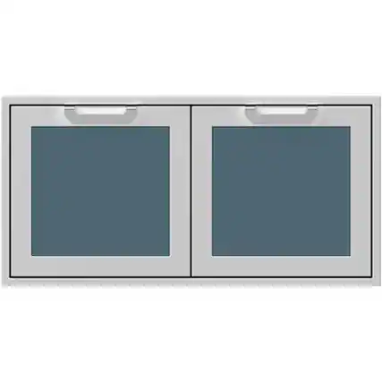 Front. Hestan - AGAD Series 42" Outdoor Double Access Doors - Pacific Fog.
