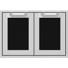 Hestan - AGSD Series 30" Outdoor Double Storage Doors - Stealth