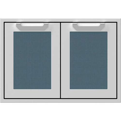 Front. Hestan - AGSD Series 30" Outdoor Double Storage Doors - Pacific Fog.