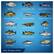 The image features a collection of fish, each with a unique name and description. There are 13 different types of fish displayed, including the Legendary Rainbow Trout, Legendary Largemouth Bass, and Legendary Northern Pike. The fish are arranged in a grid pattern, with each fish occupying a square in the image. The image showcases a diverse range of fish species, highlighting their distinct characteristics and making it an interesting visual representation of aquatic life.