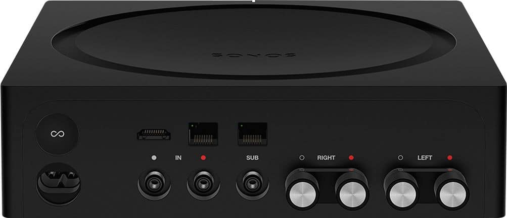 Back. Sonos - Amp 250W 2.1-Ch Amplifier - Black.