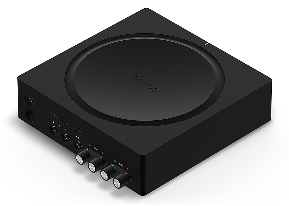 Angle View: Sonos - Amp 250W 2.1-Ch Amplifier - Black