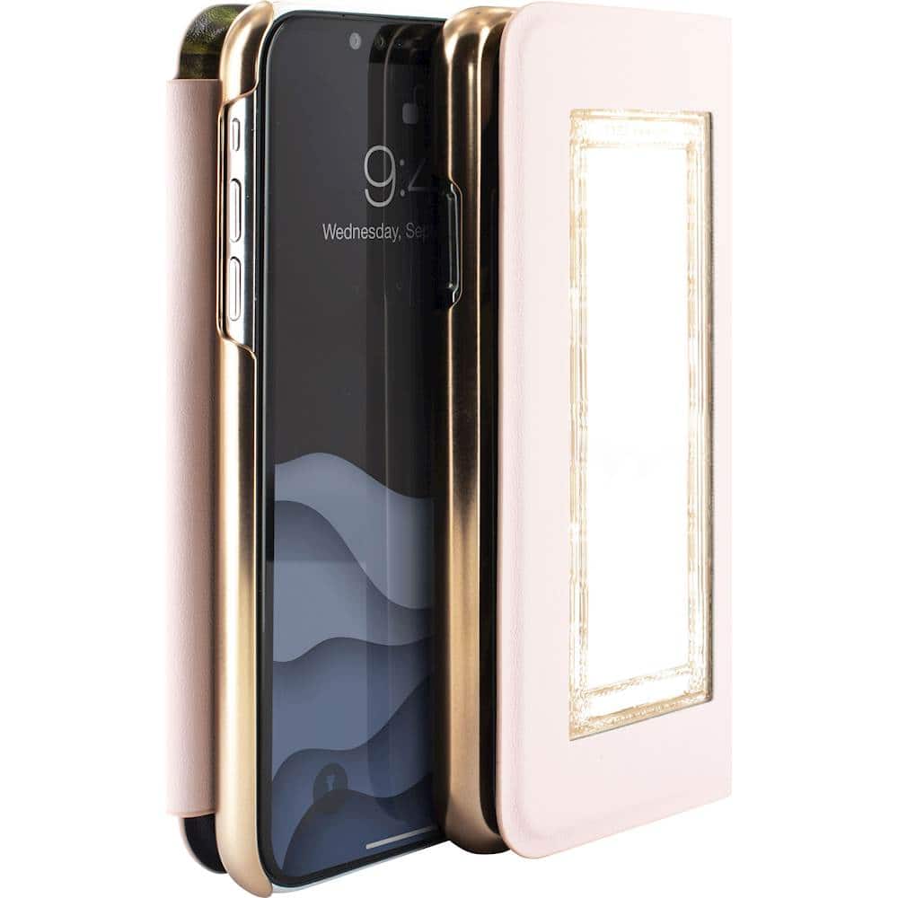 mirror folio case for apple iphone x and xs - black mirror folio case for apple iphone x and xs - black