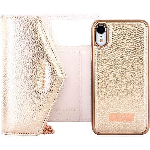 selie purse case for apple iphone xr - rose gold