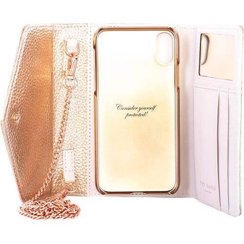 selie purse case for apple iphone x and xs - rose gold selie purse case for apple iphone x and xs - rose gold