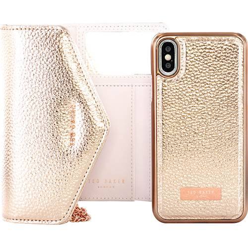 selie purse case for apple iphone x and xs - rose gold selie purse case for apple iphone x and xs - rose gold