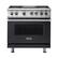 Front. Viking - 5.1 Cu. Ft. Freestanding Gas Convection Range - Graphite Gray.