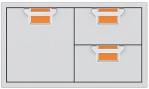 Aspire by Hestan - AESDR Series 36" Double Drawer and Storage Door Combination - Citra - Angle_Zoom