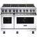 Front. Viking - VGR Freestanding 7-Series Gas 48"W Range - White.