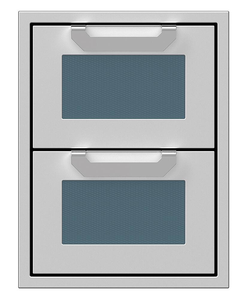 Hestan - AGDR Series 16" Outdoor Double Storage Drawers - Pacific Fog