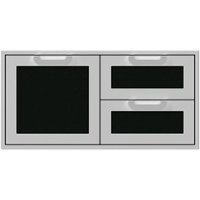 Hestan - AGSDR Series 42" Double Drawer and Storage Door Combination - Stealth - Front_Zoom