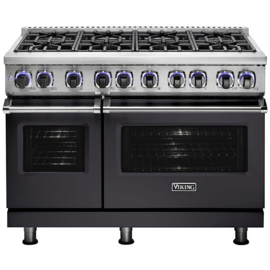 Viking Freestanding Double Oven Gas Range Graphite Gray