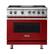 Front. Viking - 5.1 Cu. Ft. Freestanding Gas Convection Range - Apple Red.