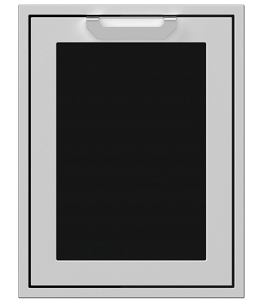 Angle. Hestan - 20" Outdoor Trash and Recycle Drawer - Stealth.