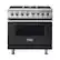 Front. Viking - 5.6 Cu. Ft. Self-Cleaning Freestanding Dual Fuel Convection Range - Graphite Gray.