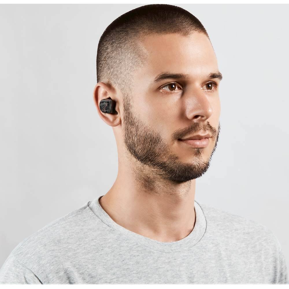 Alt View 20. Master & Dynamic - MW07 True Wireless In-Ear Headphones - Gray Terrazo.