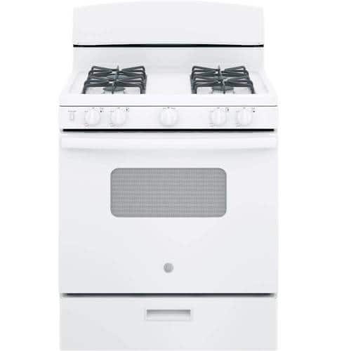 GE - 4.8 Cu. Ft. Freestanding Gas Range - White