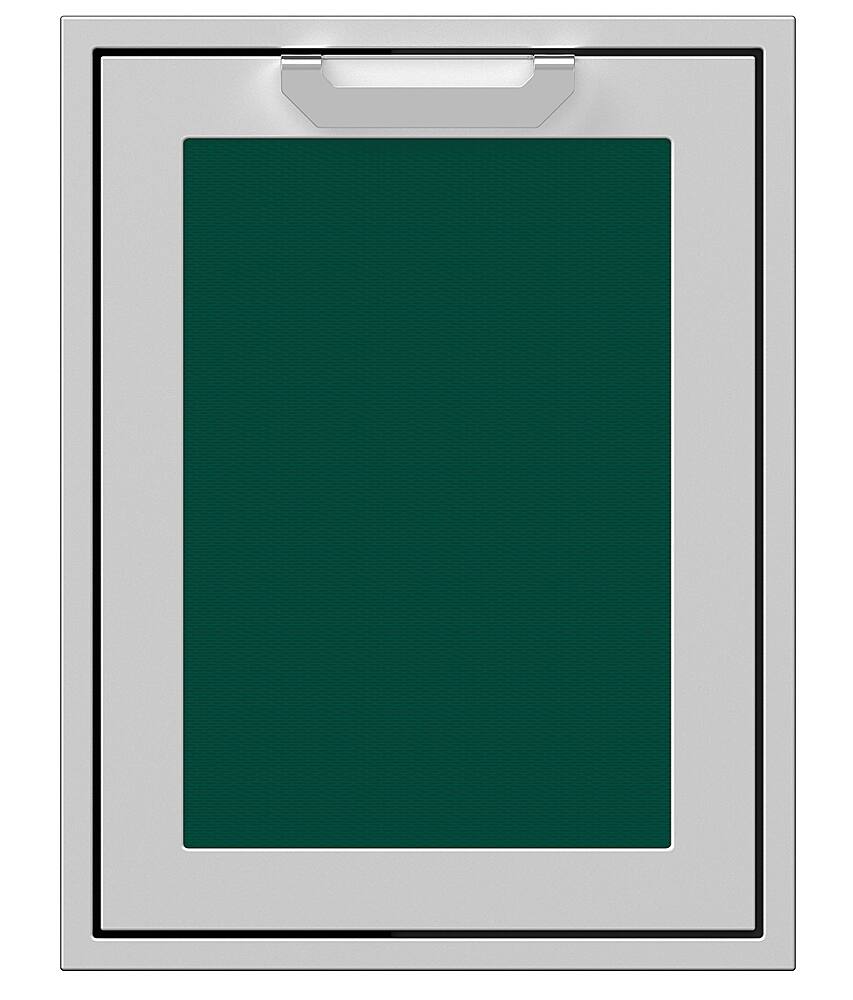 Angle. Hestan - 20" Outdoor Trash and Recycle Drawer - Grove.