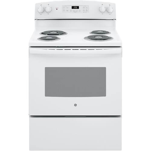 GE - 5.0 Cu. Ft. Self-Cleaning Freestanding Electric Range - White