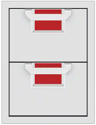 Angle. Hestan - Aspire AEDR Series 16" Double Drawers - Matador.