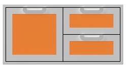 Hestan - AGSDR Series 42" Double Drawer and Storage Door Combination - Citra - Angle_Zoom