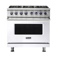 Viking - 5.1 Cu. Ft. Freestanding Gas Convection Range - White - Front_Zoom