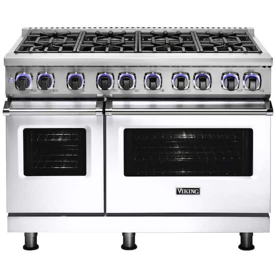 Viking Freestanding Double Oven Gas Range White Vgr74828bwhlp Best Buy