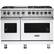 Front. Viking - VGR Freestanding 7-Series Gas 48"W Range - White.
