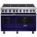 Front. Viking - Self-Cleaning Freestanding Double Oven Dual Fuel Convection Range - Cobalt Blue.