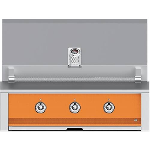 Angle View: Aspire by Hestan - By Hestan 36" Built-In Gas Grill - Citra