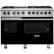 Front. Viking - Freestanding Double Oven Gas Range - Black.
